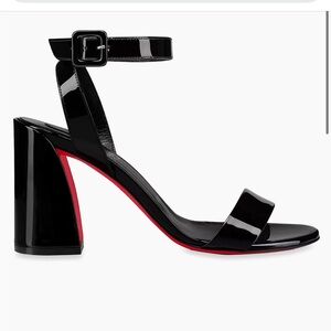 Christian Louboutin Miss Sabina 85MM Patent Leather Sandals 37 1/2 never worn !